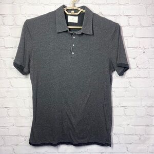 |•7 DIAMONDS•| Grey Polo Shirt Black Trim Size Large